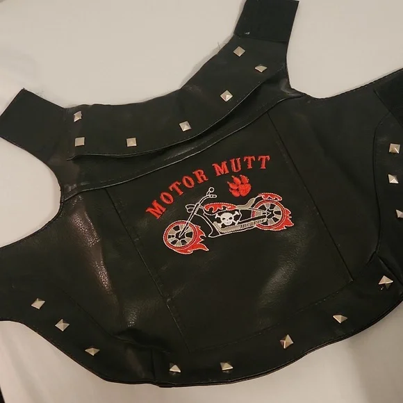 Tucker & Ace black motorcycle dog coat size XS - Picture 8 of 8